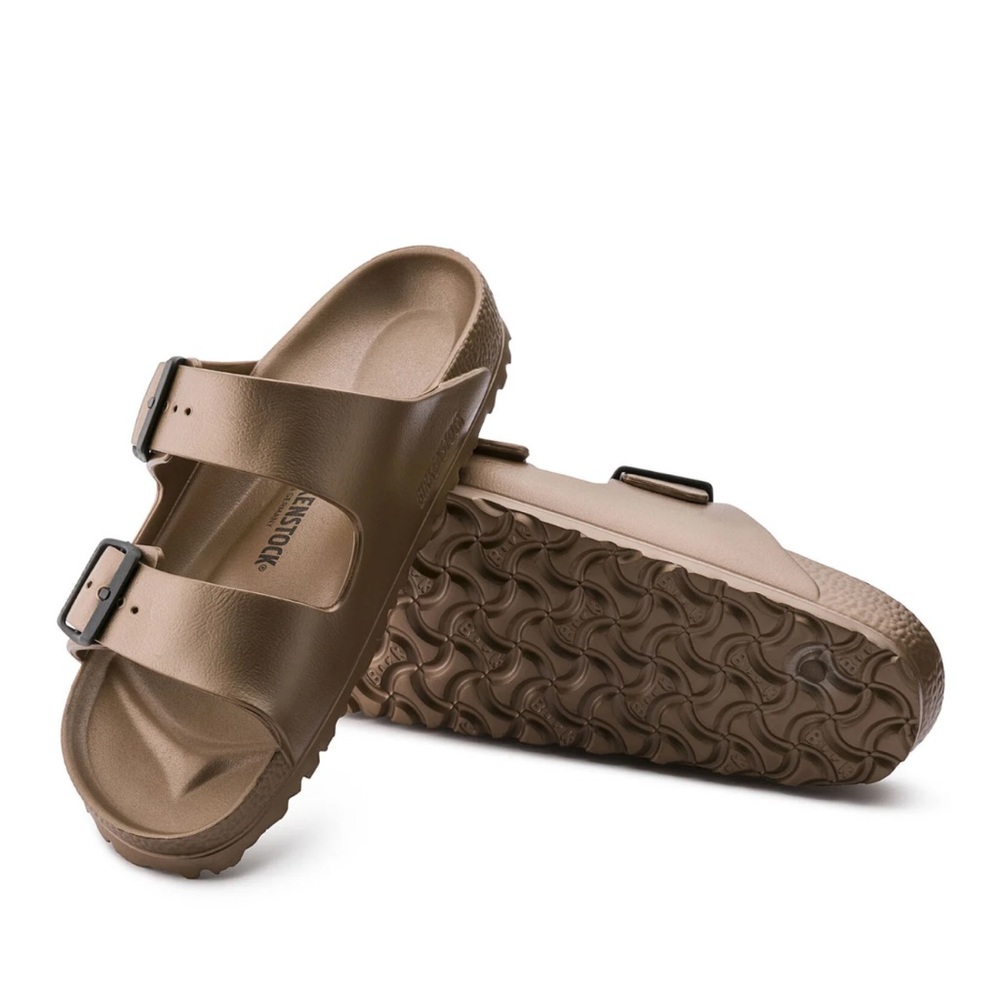 Birkenstock Two-Strap Sandals in Bronze